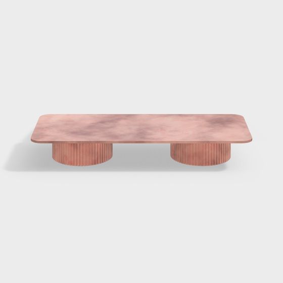 Marble Pattern Coffee Table 3D Model