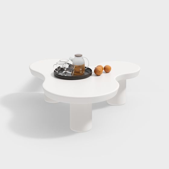 Streamlined Coffee Table 3D Model