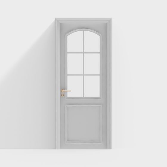 Elegant Arched Door 3D model for Creative Projects