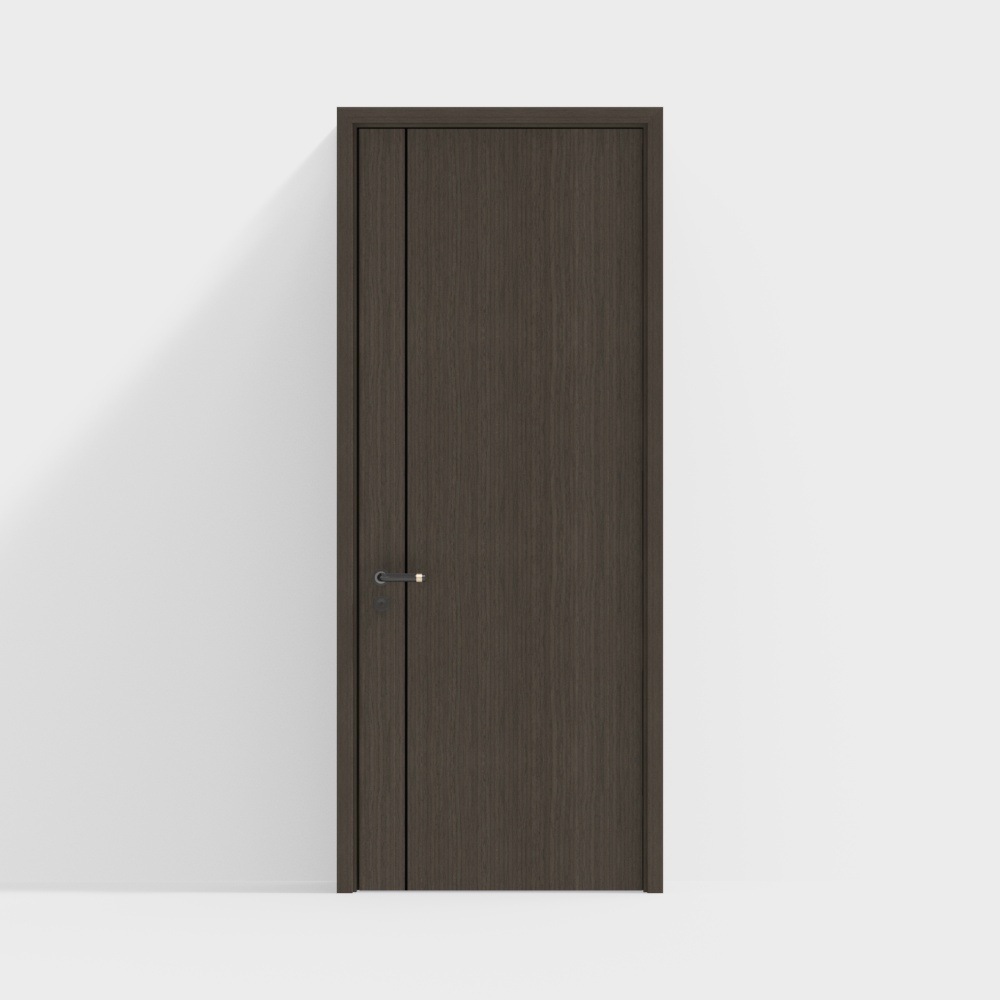 Modern Solid Wood Single Door