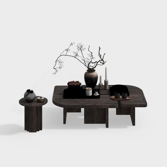 Minimalist Living Room Set 3D model
