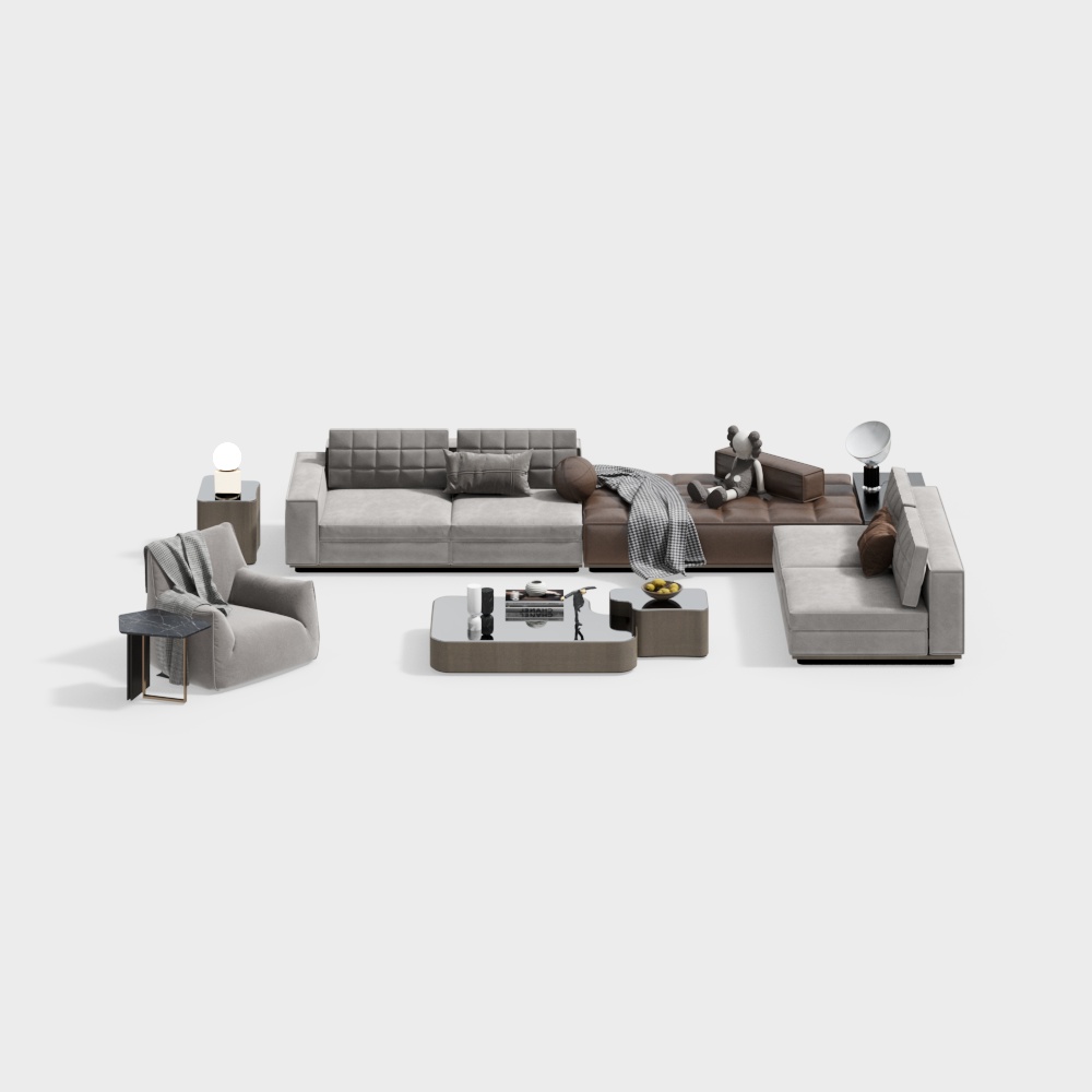 Modern simple sofa combination