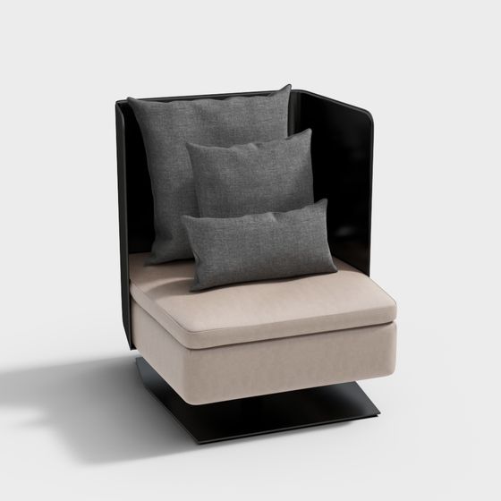 Minimalist Luxurious 3D Model Sofa Chair