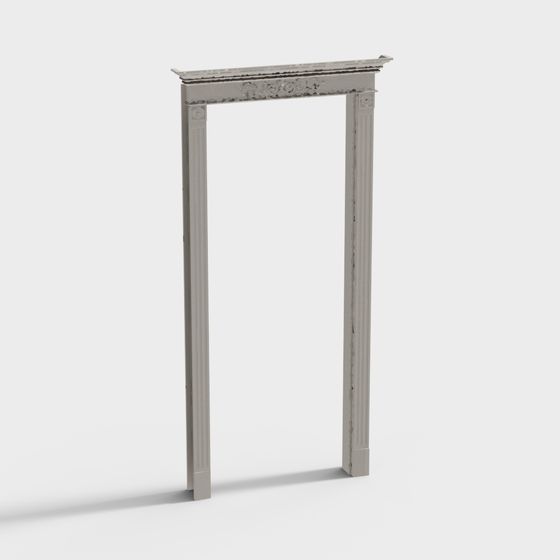 Classical Roman Column Door Frame 3D model