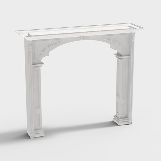 Elegant Arch Frame Low Poly 3D model