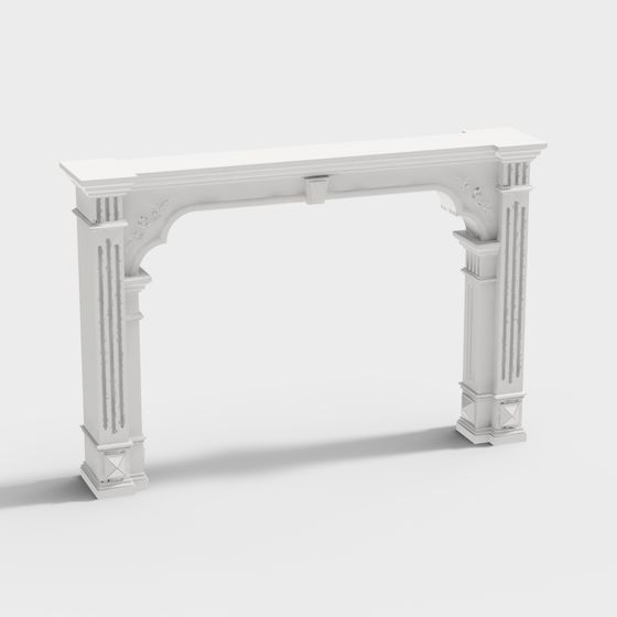 Elegant Rome Column Arch 3D model for Modern Designs