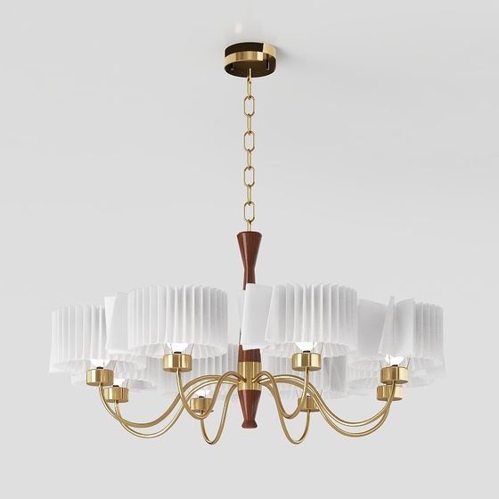 Elegant Chandelier 3D model for Modern Interiors