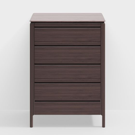 Minimalistischer Fünf-Schubladen Schrank 2