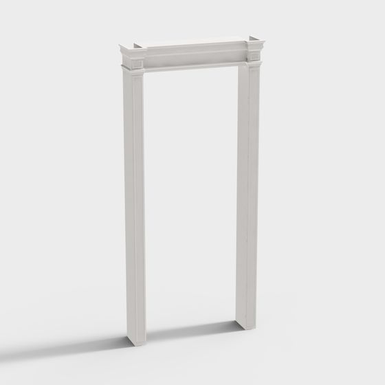 Chic Low-Poly 3D Door Frame Model