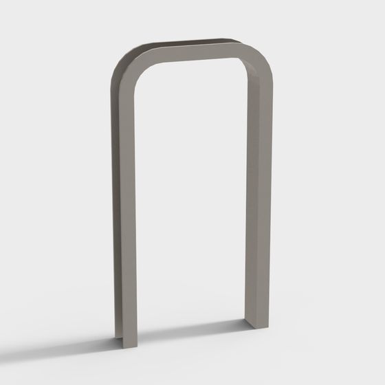 Stylish Low-Poly 3D Door Frame Model