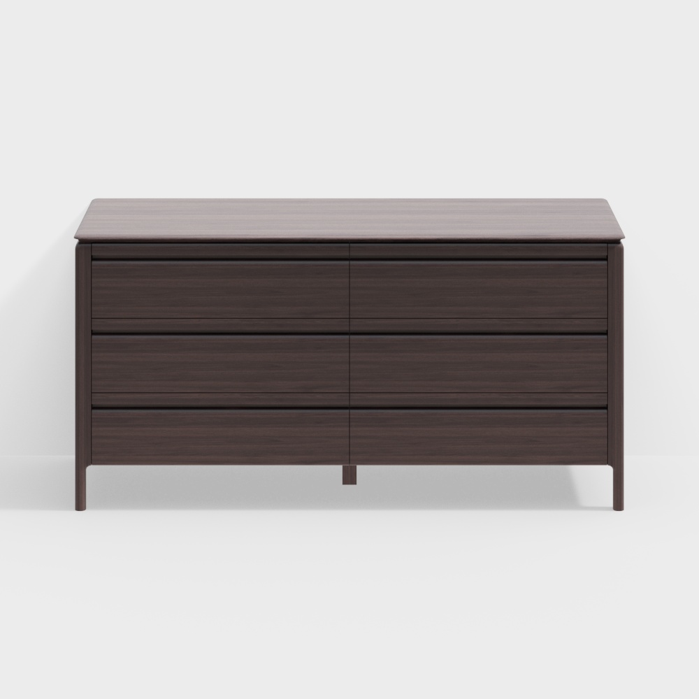 Minimalist Six-Drawer Cabinet