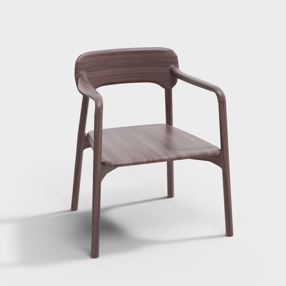 Elegant Low Poly Chair 3D model for Modern Interiors