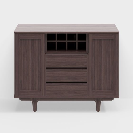 Mid-Century Sideboard 3D model