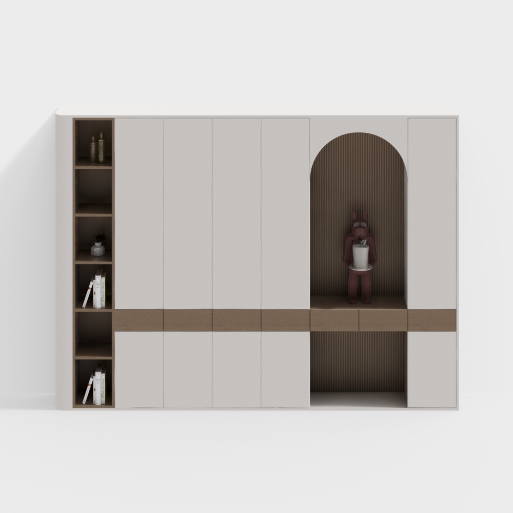 ตู้ข้างสไตล์ครีมแบบสมัยใหม่