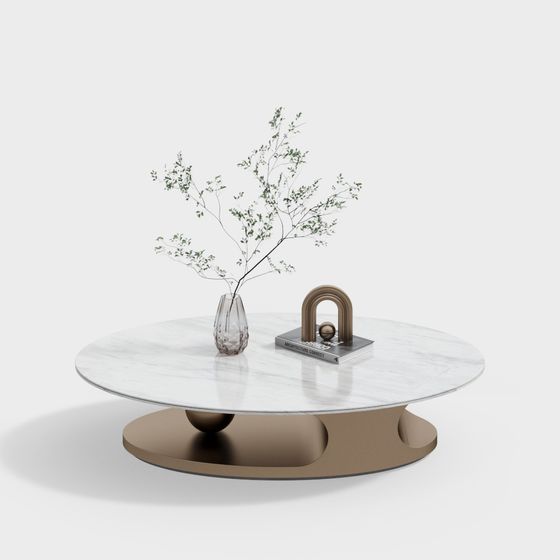 Minimalist Round Table 3D model