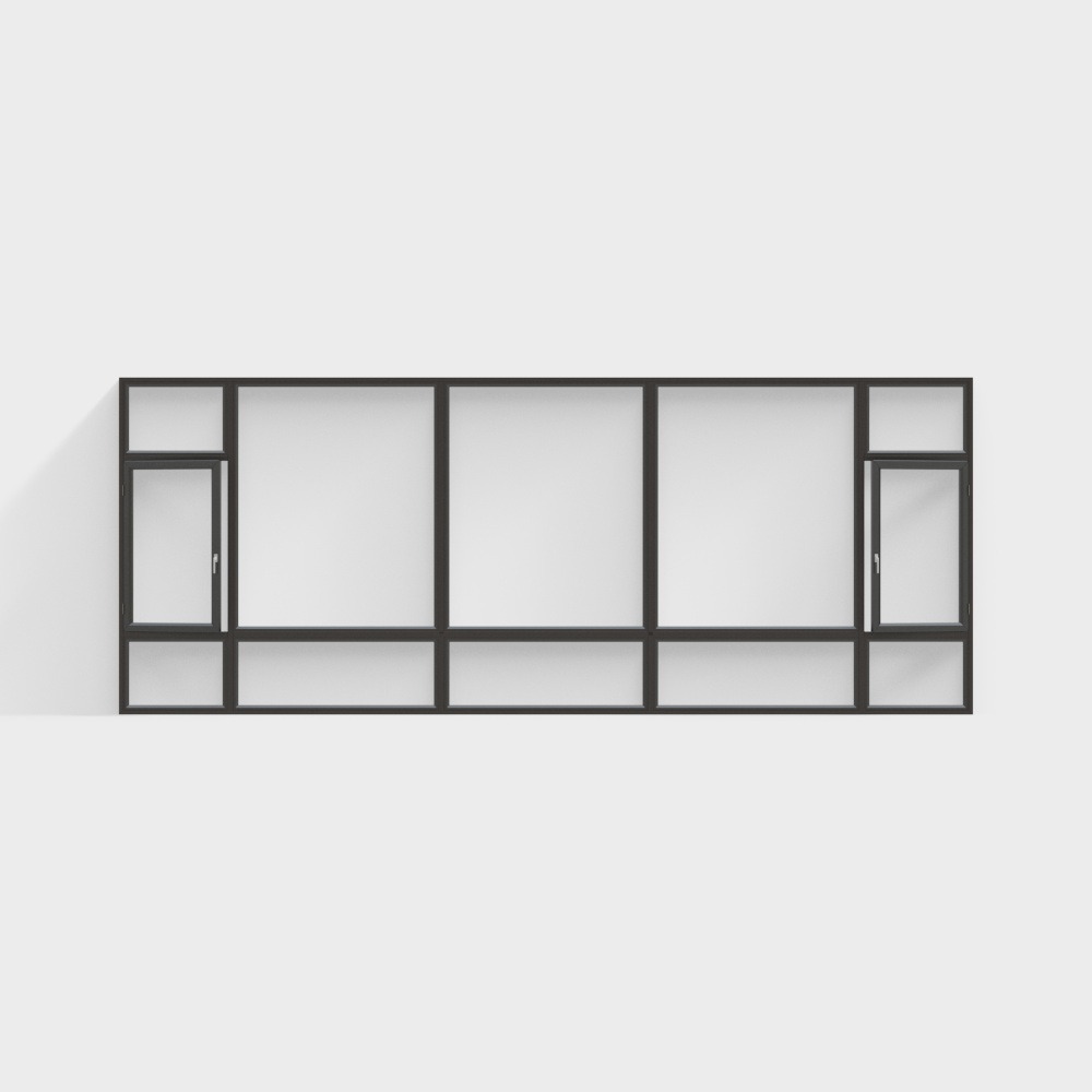 Finestra a Pavimento in Stile Minimalista Moderna