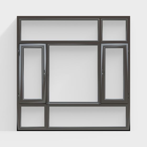 Low Poly Modern Window 3D model