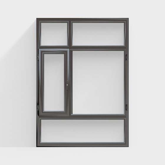 Low Poly Window 3D model with Elegant Design