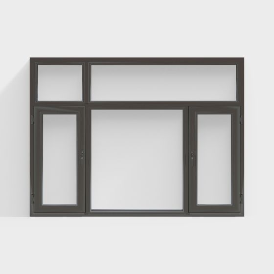 Low-Polygon Modern Window 3D model