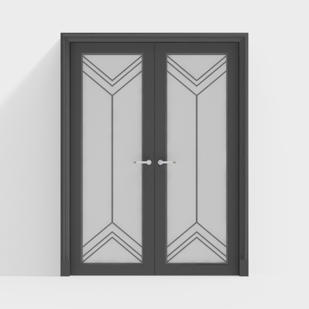 Modern Double Glass Door