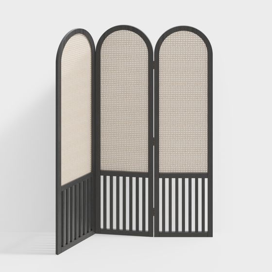 Arched Elegance Screen 3D model