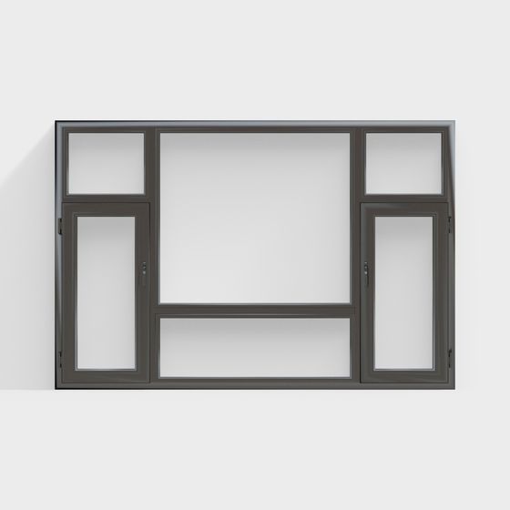 Sleek Low Poly Window 3D model for Creative Designs