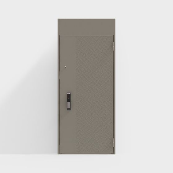 Modern Low-Poly High-Detail Door 3D model