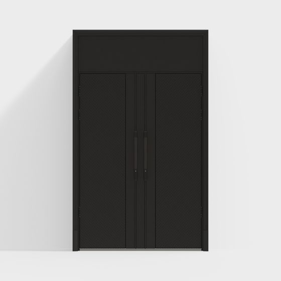 Elegant Black 3D Model Door for Creative Projects