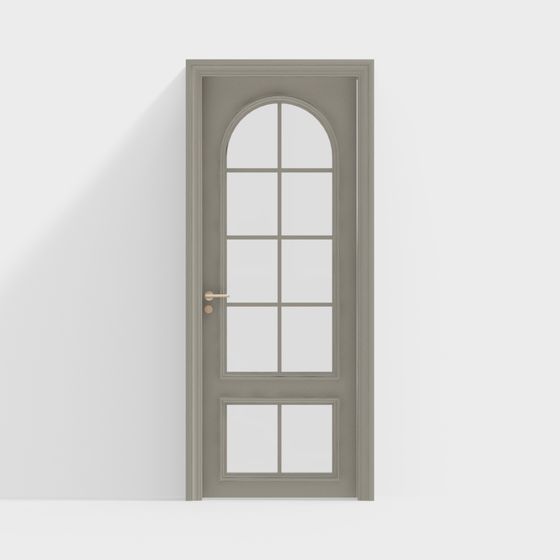 Elegant Arched Door 3D Model Design