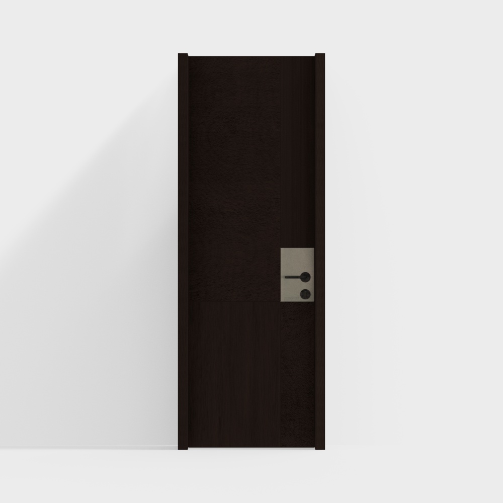 Modern Solid Wood Single Door