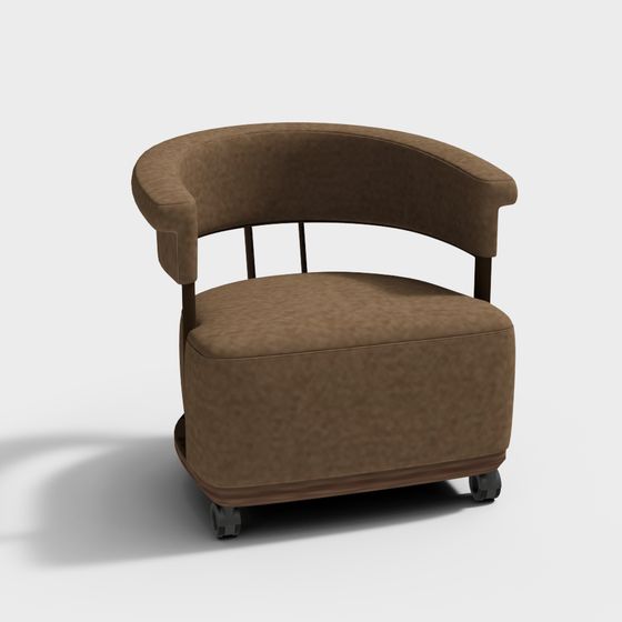 Vintage Rotary Chair 3D model for Elegant Interiors