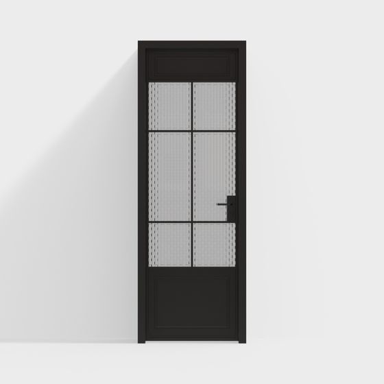 Industrial Glass Door 3D model