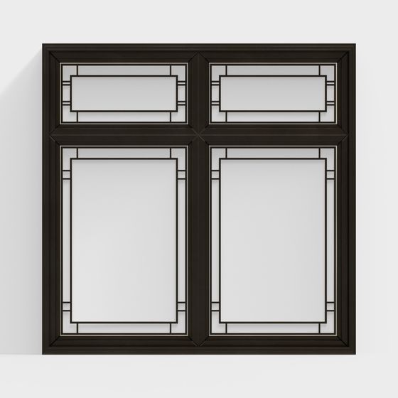Art Deco Window 3D model for Creative Applications