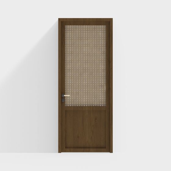 Stylish Perforated Door 3D model