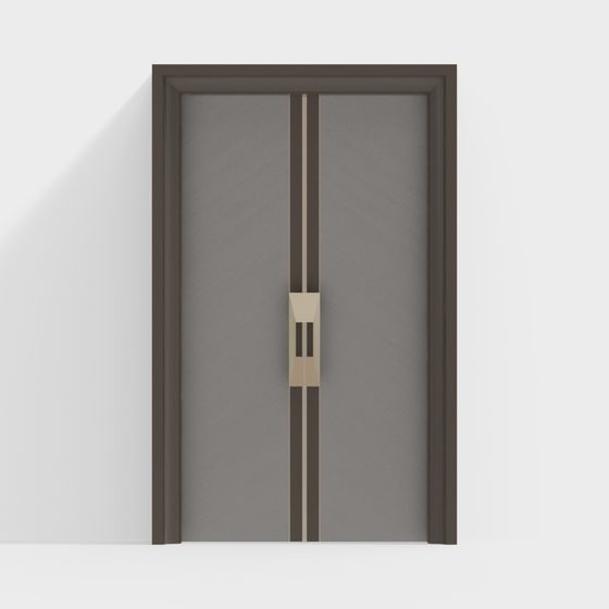 Elegant Minimalist Door 3D model