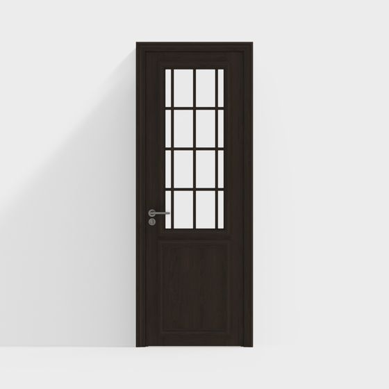 Classic Wooden Door 3D model