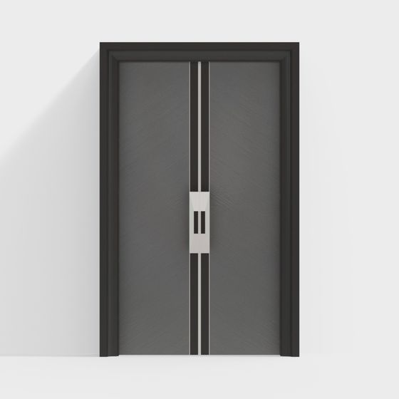 Двустворчатая дверь в неоклассическом китайском стиле