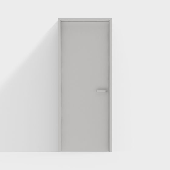 Elegant Minimalist 3D Model Door