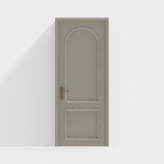 Elegant Low-Poly 3D Model Door