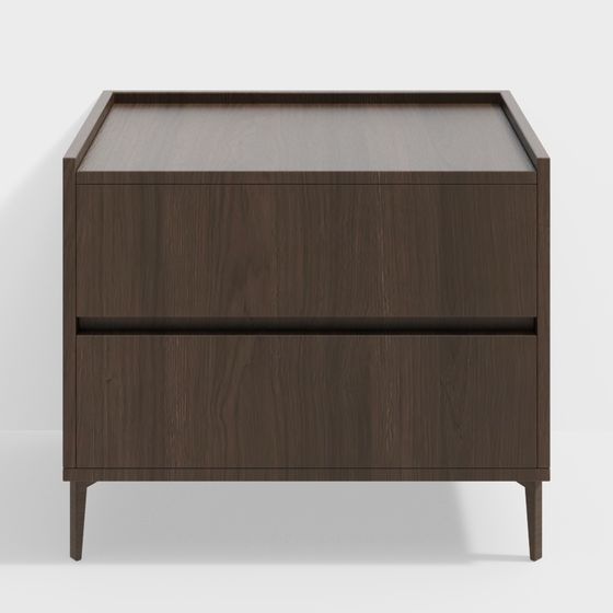 Elegant Minimalist Nightstand 3D model