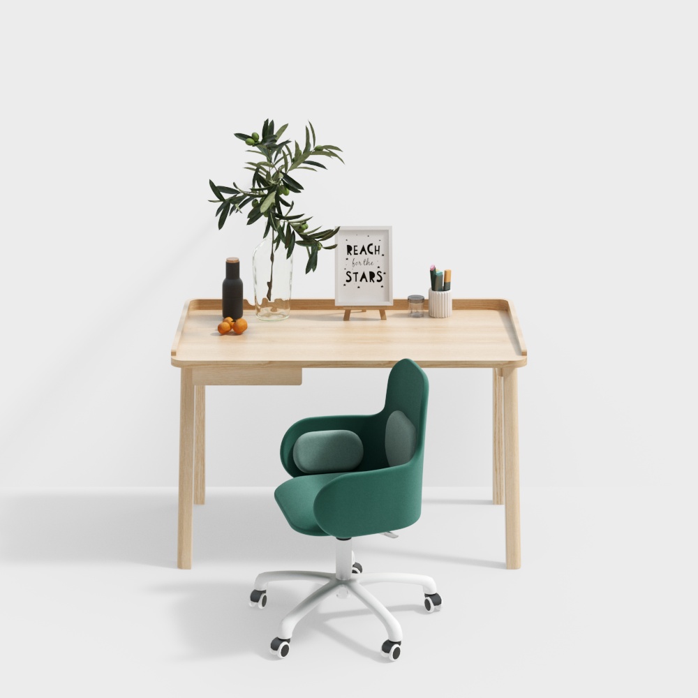 Modern simple desk combination