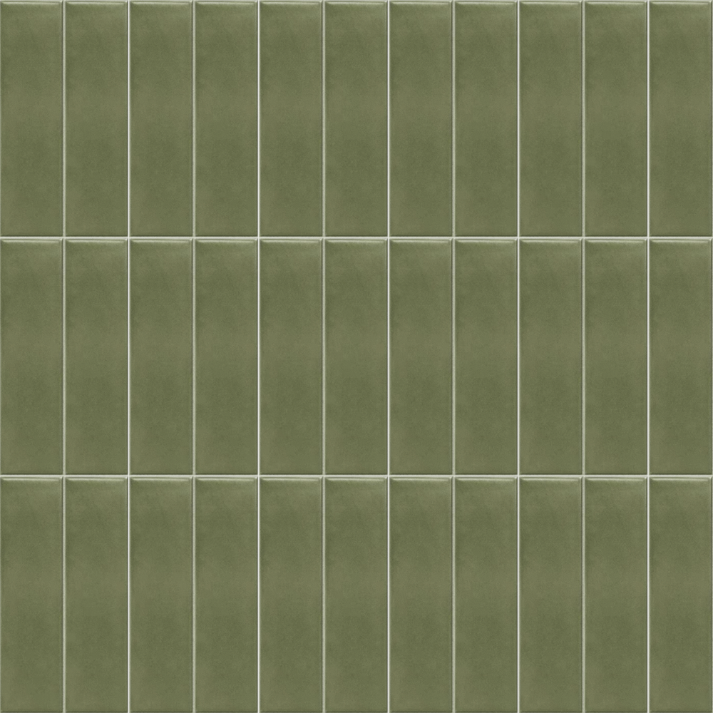 14 Green Strip Tiles - Liu Hui QDJR2022426