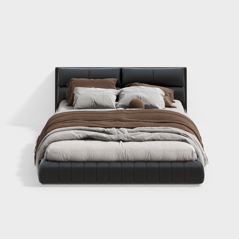 Italian Leather Double Bed