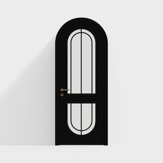 Elegant Arch Door 3D model for Modern Interiors