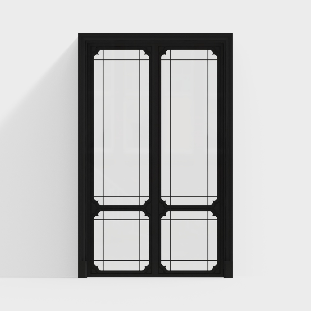 Neo-Chinese Style Sliding Door