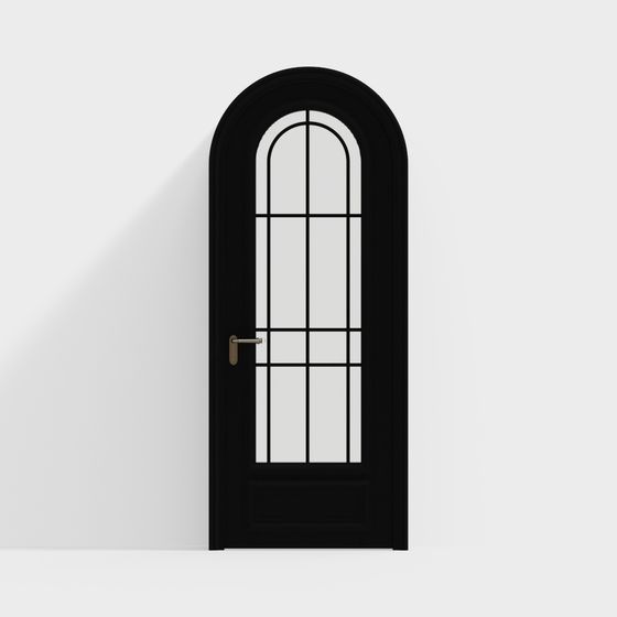 Elegant Arch Door 3D model for Modern Design