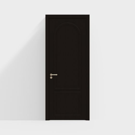 Stylish Arched Door 3D model for Interiors