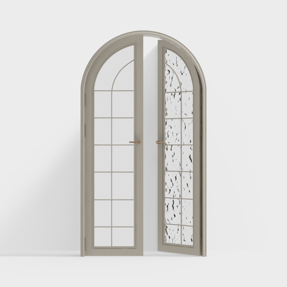 Einfache europäische Doppeltür