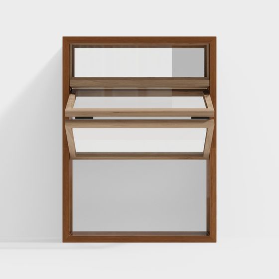 Stylish Low-Poly Display Cabinet 3D model