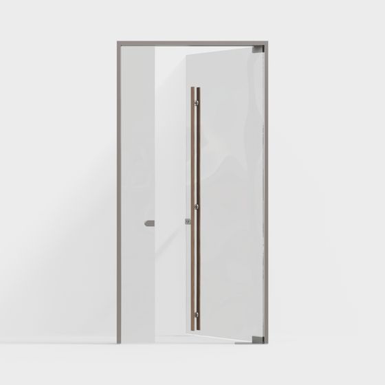 Porte simple en verre moderne